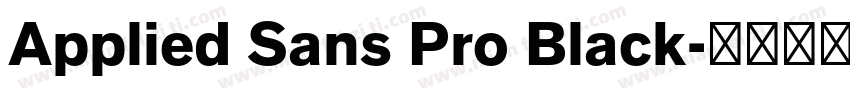 Applied Sans Pro Black字体转换